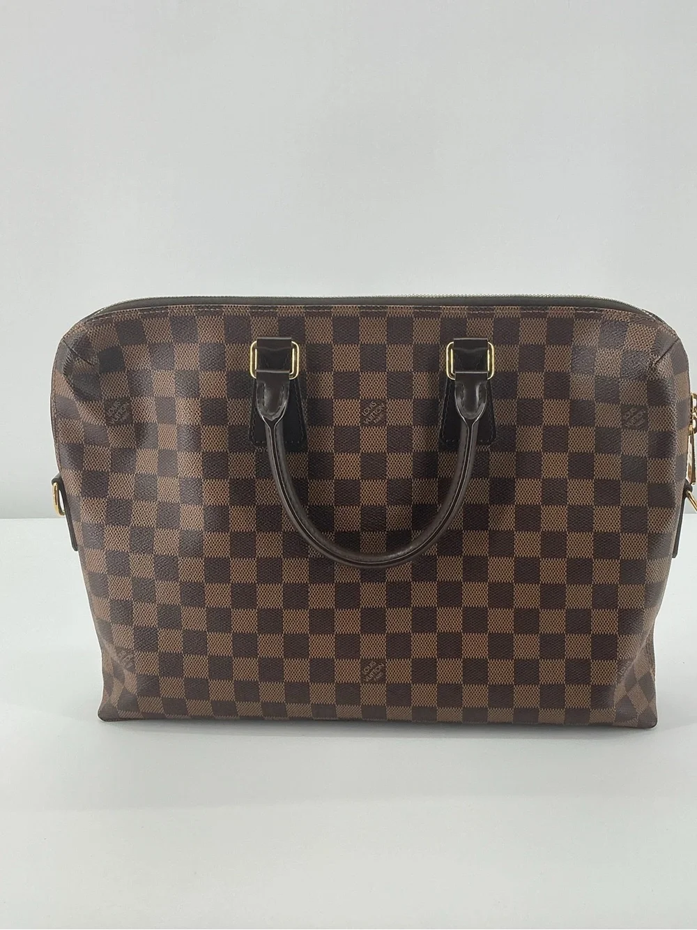 Louis Vuitton Porte-Documents Voyage PM Damier Ebene Briefcase Bag COA